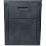 Zahradní úložný box 56x43x53cm, plast, šedá, AZB-G2035 GREY