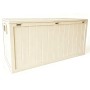Zahradní úložný box 112x49x54cm, plast, béžová, AZB-G2075 CRM