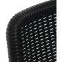 Zahradní židle, kov, plast, černá, AZC-H1021 BK