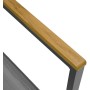 Zahradní židle, kov, síťovina, šedá, AZC-L1303 GREY