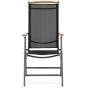 Zahradní židle, hliník, síťovina, šedá, AZC-W1408 GREY