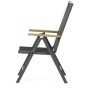 Zahradní židle, hliník, síťovina, šedá, AZC-W1408 GREY