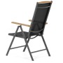 Zahradní židle, hliník, síťovina, šedá, AZC-W1408 GREY