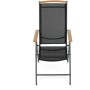 Zahradní židle, hliník, síťovina, šedá, AZC-W1408 GREY