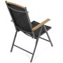 Zahradní židle, hliník, síťovina, šedá, AZC-W1408 GREY