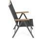 Zahradní židle, hliník, síťovina, šedá, AZC-W1408 GREY