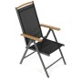 Zahradní židle, hliník, síťovina, šedá, AZC-W1408 GREY