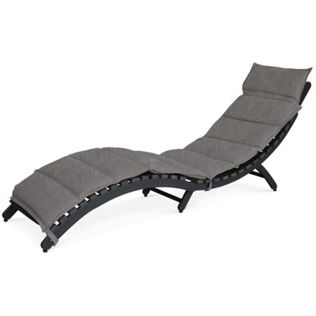 Zahradní lehátko 54x192x68cm, hliník, šedá, AZL-L1301 GREY