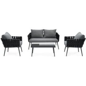 Zahradní sestava, kov, šedá, AZS-1604 GREY