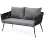 Zahradní sestava, kov, šedá, AZS-1604 GREY