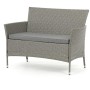 Zahradní sestava 100x60x69cm, polyratan, šedá, AZS-A1442 GREY