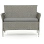 Zahradní sestava 100x60x69cm, polyratan, šedá, AZS-A1442 GREY