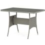 Zahradní sestava 100x60x69cm, polyratan, šedá, AZS-A1442 GREY