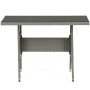 Zahradní sestava 100x60x69cm, polyratan, šedá, AZS-A1442 GREY