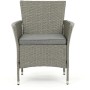 Zahradní sestava 100x60x69cm, polyratan, šedá, AZS-A1442 GREY