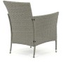 Zahradní sestava 100x60x69cm, polyratan, šedá, AZS-A1442 GREY