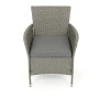 Zahradní sestava 100x60x69cm, polyratan, šedá, AZS-A1442 GREY
