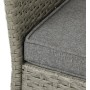 Zahradní sestava 100x60x69cm, polyratan, šedá, AZS-A1442 GREY