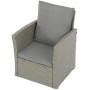 Zahradní sedací souprava, polyratan, šedá, AZS-A1523 GREY