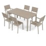 Zahradní sestava 156x78x74cm, polywood, béžová, AZS-B1656 CRM