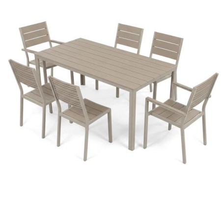 Zahradní sestava 156x78x74cm, polywood, béžová, AZS-B1656 CRM