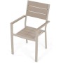 Zahradní sestava 156x78x74cm, polywood, béžová, AZS-B1656 CRM