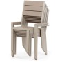 Zahradní sestava 156x78x74cm, polywood, béžová, AZS-B1656 CRM