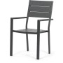 Zahradní sestava 156x78x74cm, polywood, šedá, AZS-B1656 GREY