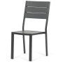 Zahradní sestava 156x78x74cm, polywood, šedá, AZS-B1656 GREY