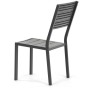 Zahradní sestava 156x78x74cm, polywood, šedá, AZS-B1656 GREY