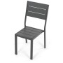 Zahradní sestava 156x78x74cm, polywood, šedá, AZS-B1656 GREY