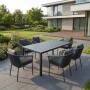 Zahradní stůl 180x90cm, hliník, polywood, šedá, AZT-C1211 GREY