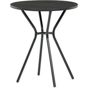 Zahradní stůl 60x60cm, kov, plast, černá, AZT-H1021 BK