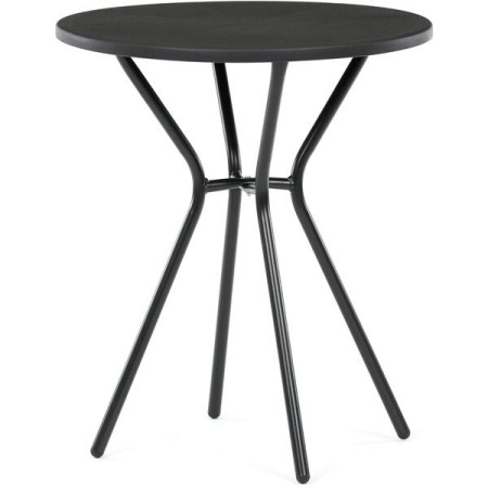 Zahradní stůl 60x60cm, kov, plast, černá, AZT-H1021 BK