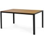 Zahradní stůl 150x90cm, kov, polywood, šedá, AZT-L1303 GREY