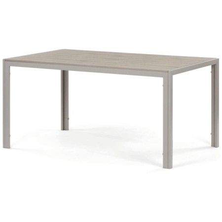 Zahradní stůl 150x89cm, kov, polywood, béžová, AZT-S1215 CRM