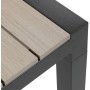 Zahradní stůl 160x90cm, hliník, polywood, černá, AZT-S1514 BK