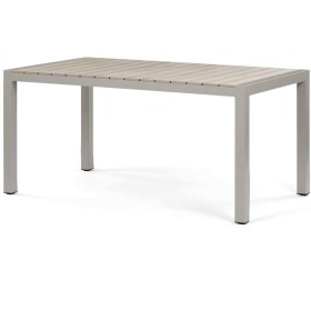 Zahradní stůl 162x90cm, hliník, polywood, béžová, AZT-S1514 CRM