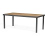 Zahradní stůl 190x90cm, hliník, polywood, šedá, AZT-W1408 GREY