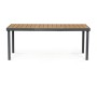 Zahradní stůl 190x90cm, hliník, polywood, šedá, AZT-W1408 GREY