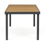 Zahradní stůl 190x90cm, hliník, polywood, šedá, AZT-W1408 GREY
