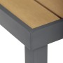 Zahradní stůl 190x90cm, hliník, polywood, šedá, AZT-W1408 GREY
