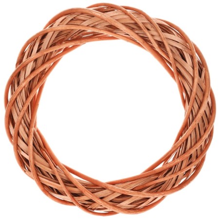 Věnec proutěný - pr. 30 cm, medová barva