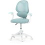 Dětská židle, výškově nastavitelná, modrá síťovina, KA-W8008 BLUE