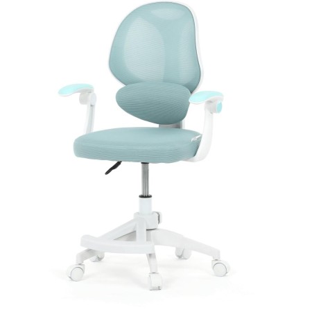 Dětská židle, výškově nastavitelná, modrá síťovina, KA-W8008 BLUE