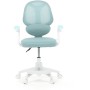 Dětská židle, výškově nastavitelná, modrá síťovina, KA-W8008 BLUE