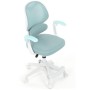 Dětská židle, výškově nastavitelná, modrá síťovina, KA-W8008 BLUE