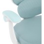 Dětská židle, výškově nastavitelná, modrá síťovina, KA-W8008 BLUE