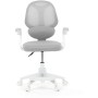 Dětská židle, výškově nastavitelná, šedá síťovina, KA-W8008 GREY