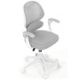 Dětská židle, výškově nastavitelná, šedá síťovina, KA-W8008 GREY